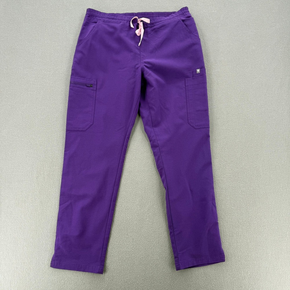 FIGS Yola Skinny Scrub Bottoms Pants Limited Edition Color Ultra Purple Women MP